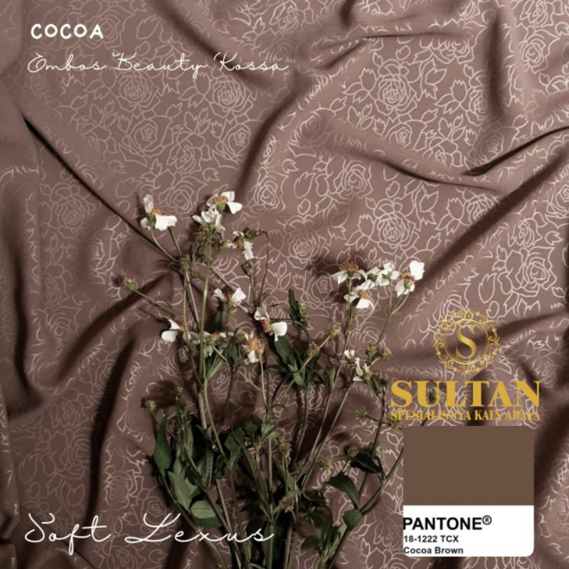 50CM EMBOS BEAUTY ROSSA SOFT LEXUS  COCOA KAIN SULTAN