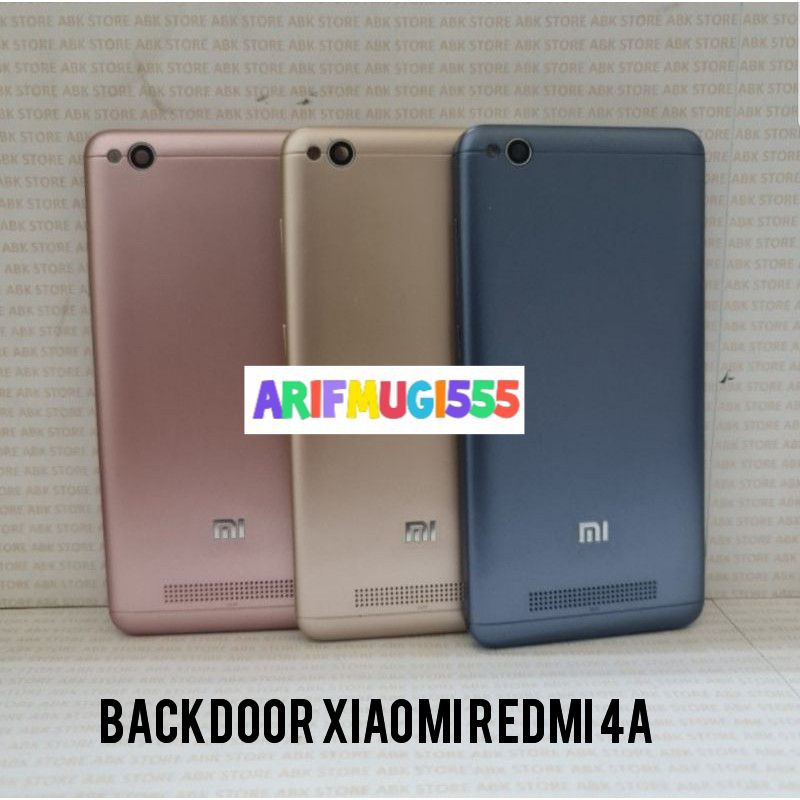 Backdoor Backcover Kesing Tutup Belakang Xiaomi Redmi 4A Original