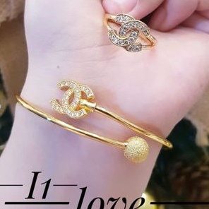 Xuping set gelang cincin QC13