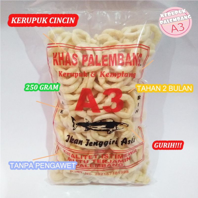 

Kerupuk CINCIN ikan tenggiri enak gurih khas palembang