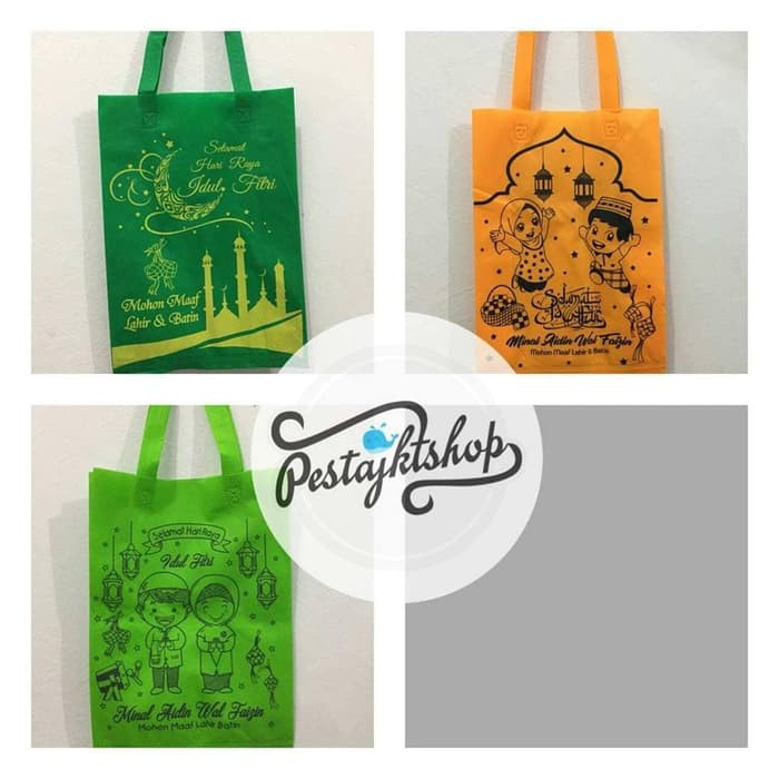 

tas spunbond idul fitri | kantong bag 35x25 PJKT