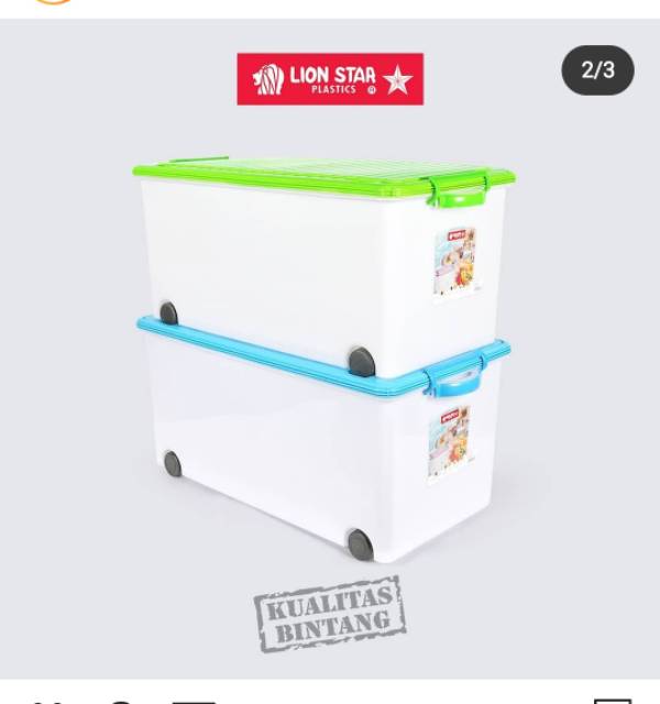 Lion Star Vigo Container 72 liter VC-5 Container Box Penyimpanan Serbaguna