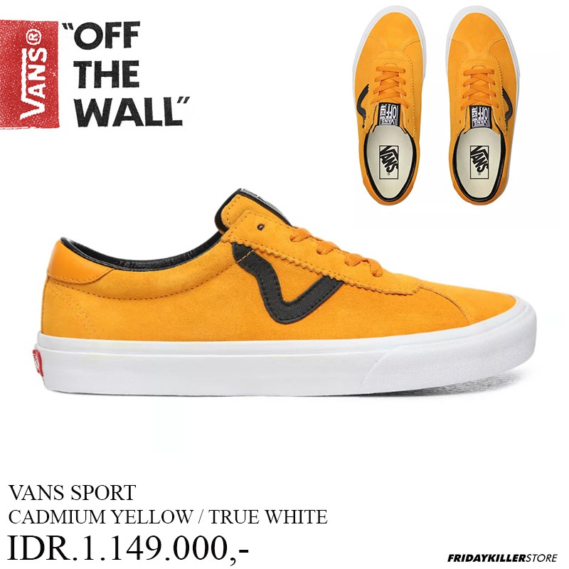 SEPATU VANS OFF THE WALL | VANS SPORT CADMIUM YELLOW TRUE WHITE