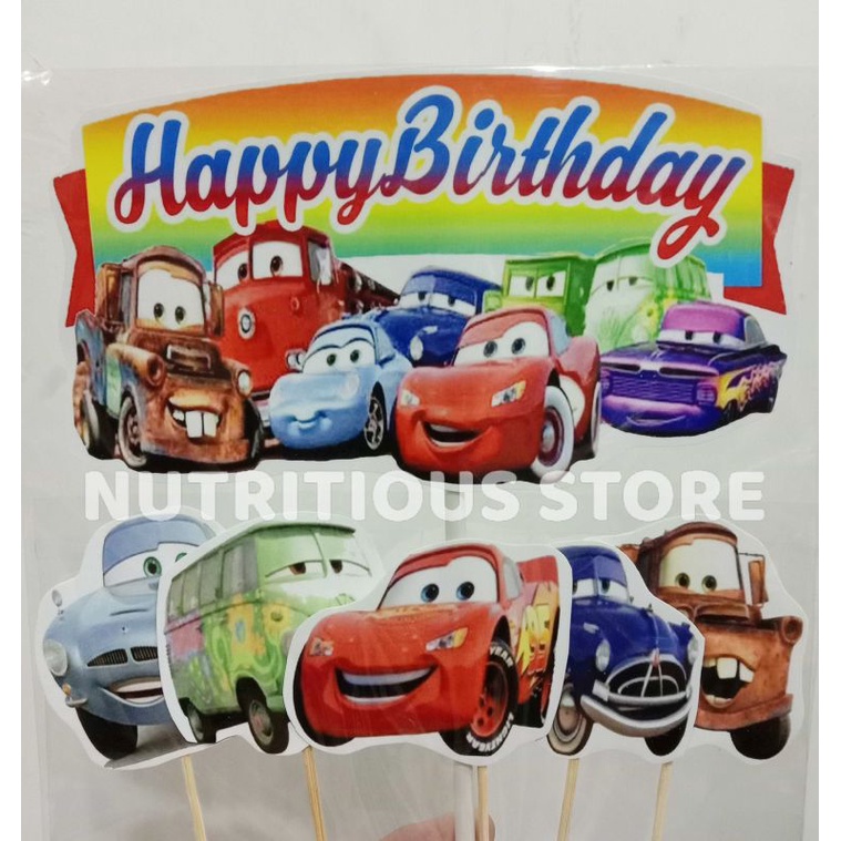 HIASAN KUE CARS MOBIL / CAKE TOPPER CARS MOBIL / ASESORIS KUE CARS MOBIL / TOPER KUE CARS MOBIL / DE