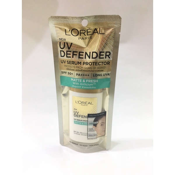 LOREAL UV DEFENDER UV SERUM PROTECTION SPF 50+ PA++++ / LOREAL SUNSCREEN UV DEFENDER SERUM 50+ PA+++