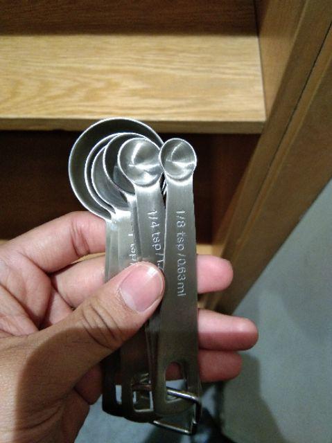 Hoomin Sendok Takar Ukur Measurement Spoon Stainless Steel 6 Pcs