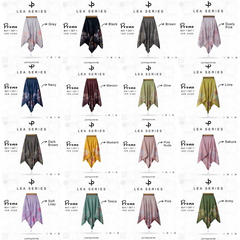 READY LE Lea Series by Journey Scarves Promo Buy 1 Get 1