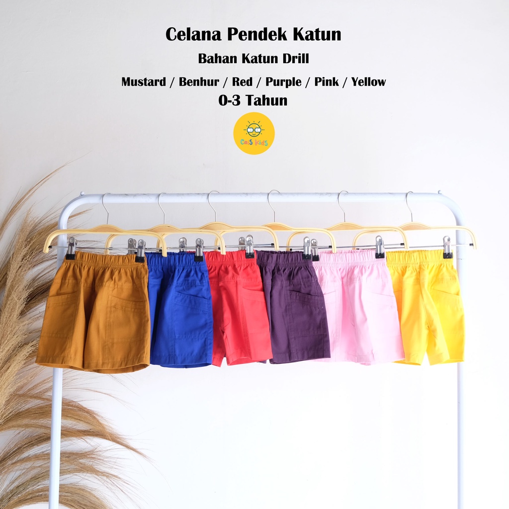 Celana Pendek Anak bahan Katun Harian untuk bisa untuk perempuan laki-laki 1 2 3 tahun