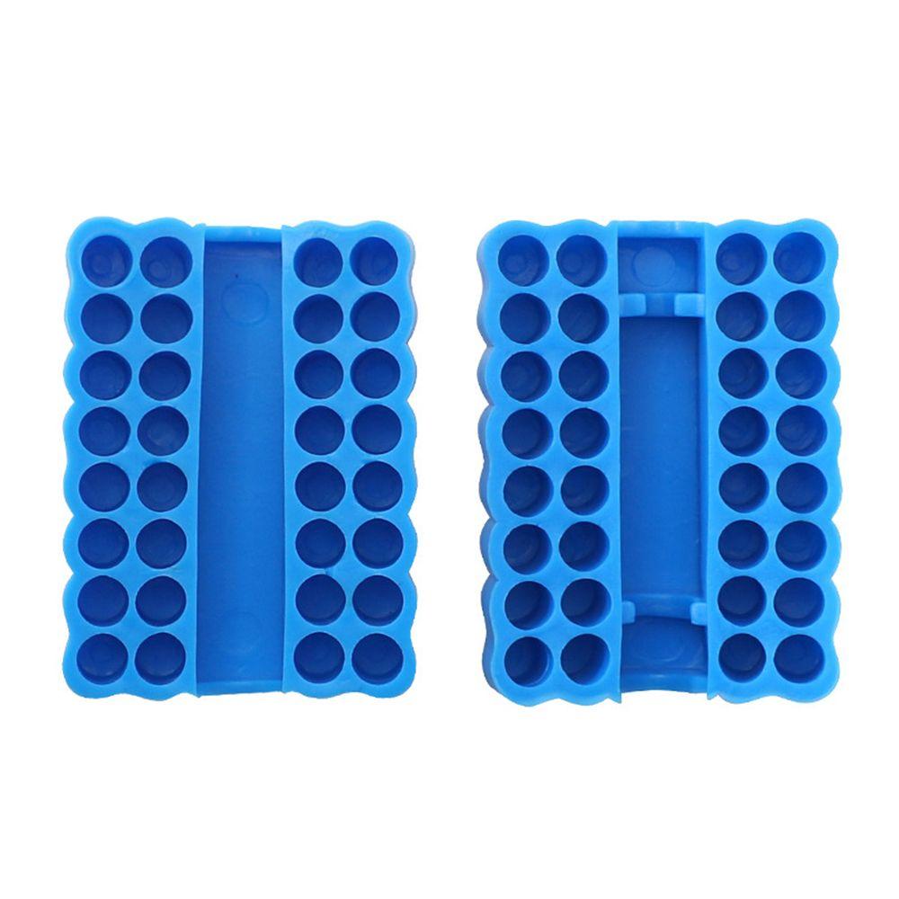 Solighter Screwdriver Bit Holder 6per12/32lubang Power Accessories Rack Kit Penyimpanan Kepala Obeng