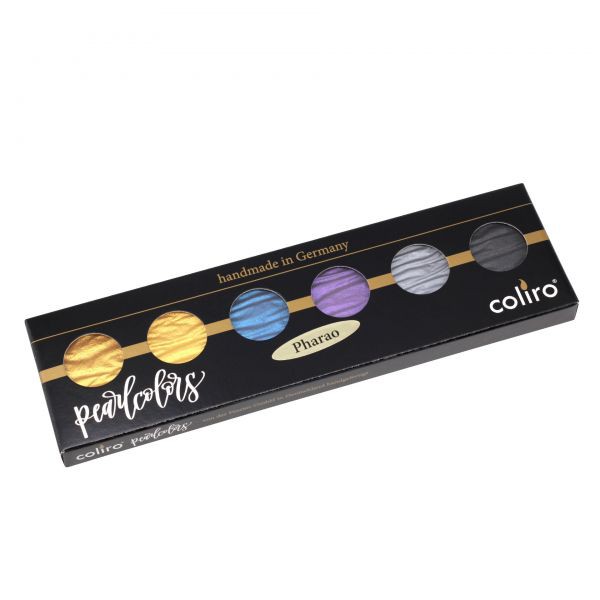 Coliro Pearlcolors Mica Watercolor Paint Pharao Set of 6