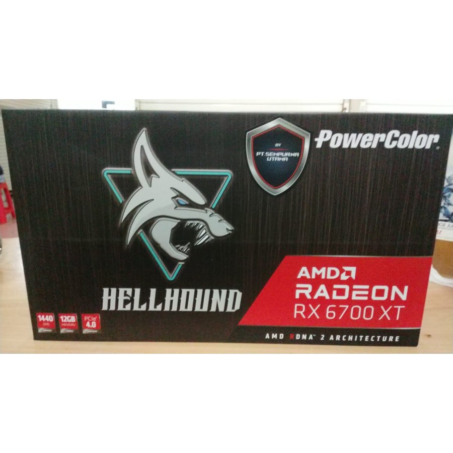 powercolor amd radeon rx 6700 xt 6700xt hellhound 12gb gddr6 rdna 2 graphic card