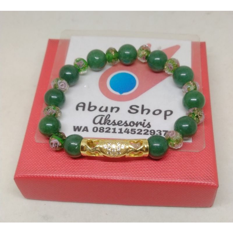 Gelang Batu Giok Pipa