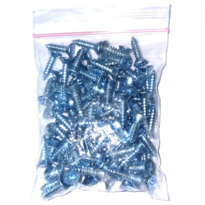 Skrup Taping/Sekrup Tapping ELLPRO FAB 8x5/8(15mm)Kepala Overseng Blue Harder