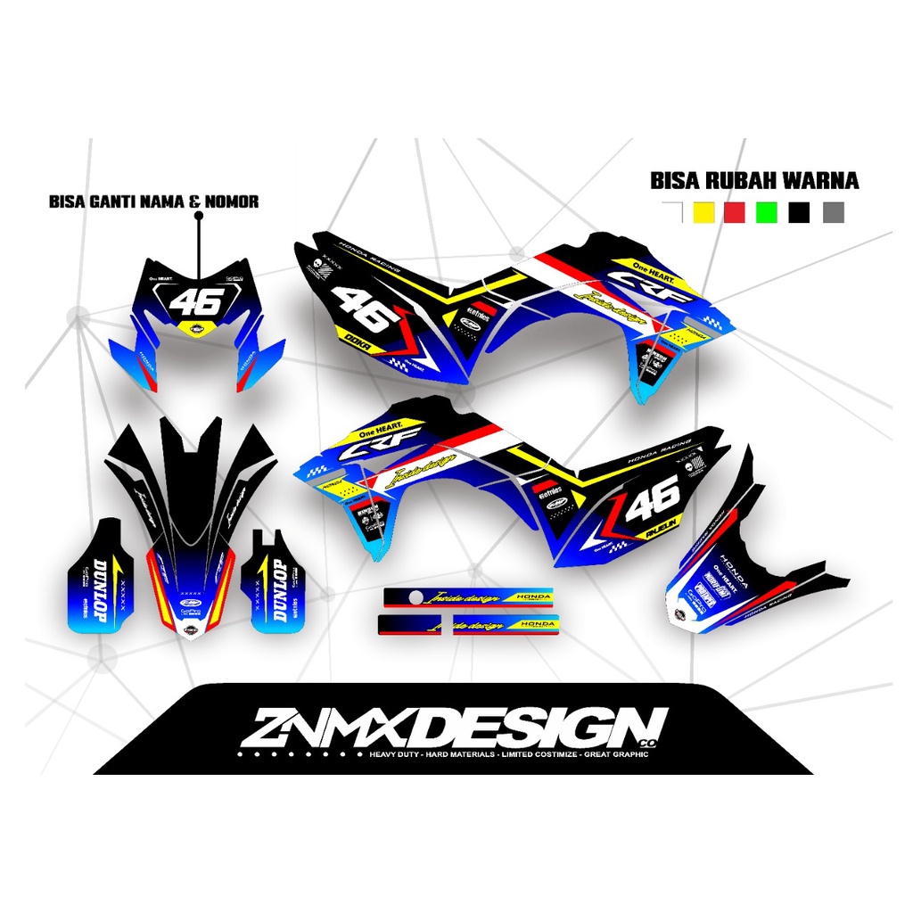 DECAL STIKER CRF 150L FULL BODY / DECAL STIKER CRF FULL BODY CUSTOM