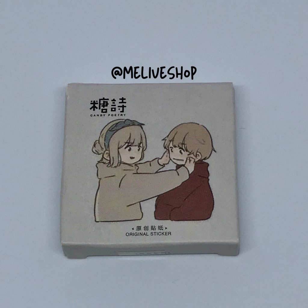 

45pcs Cute Couple Deco Stickers Diary Journal