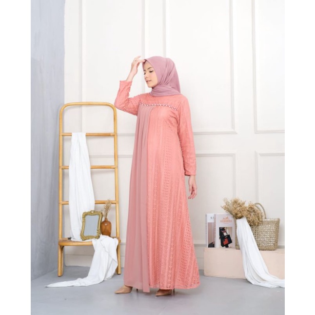 Clarissya Dress - Dress Pesta - Gamis Pesta - Gamis Tanahabang Collection - Seragam Pesta - Baju Ser