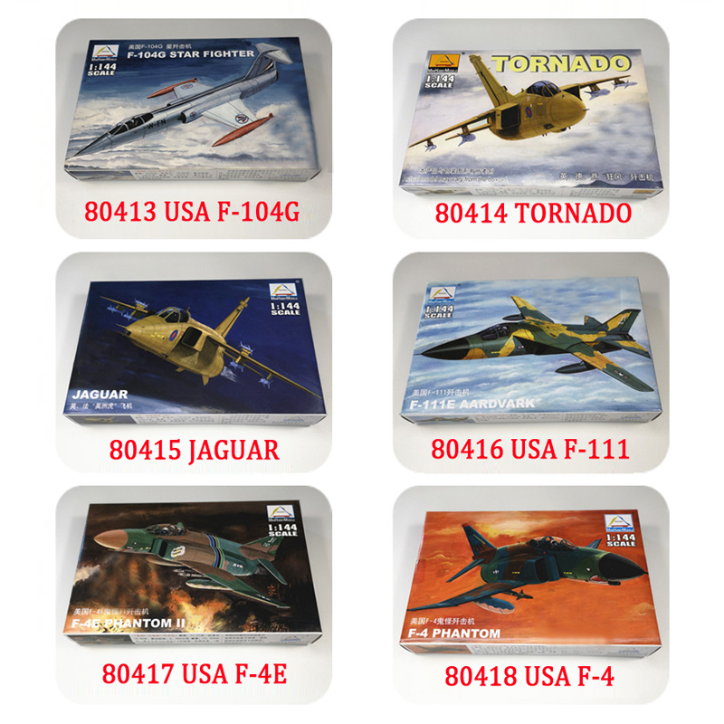 Mainan Model Pesawat Tempur USA USSR UK WWII Mini Bahan Plastik Skala 1: 144