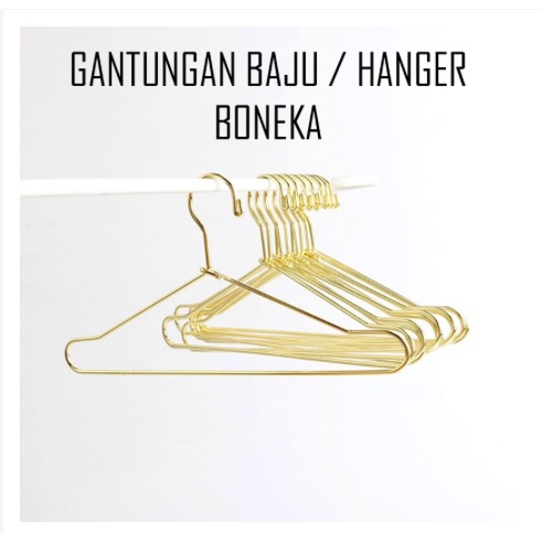 Gantungan Baju Hanger Boneka Bjd 17 30 60 cm