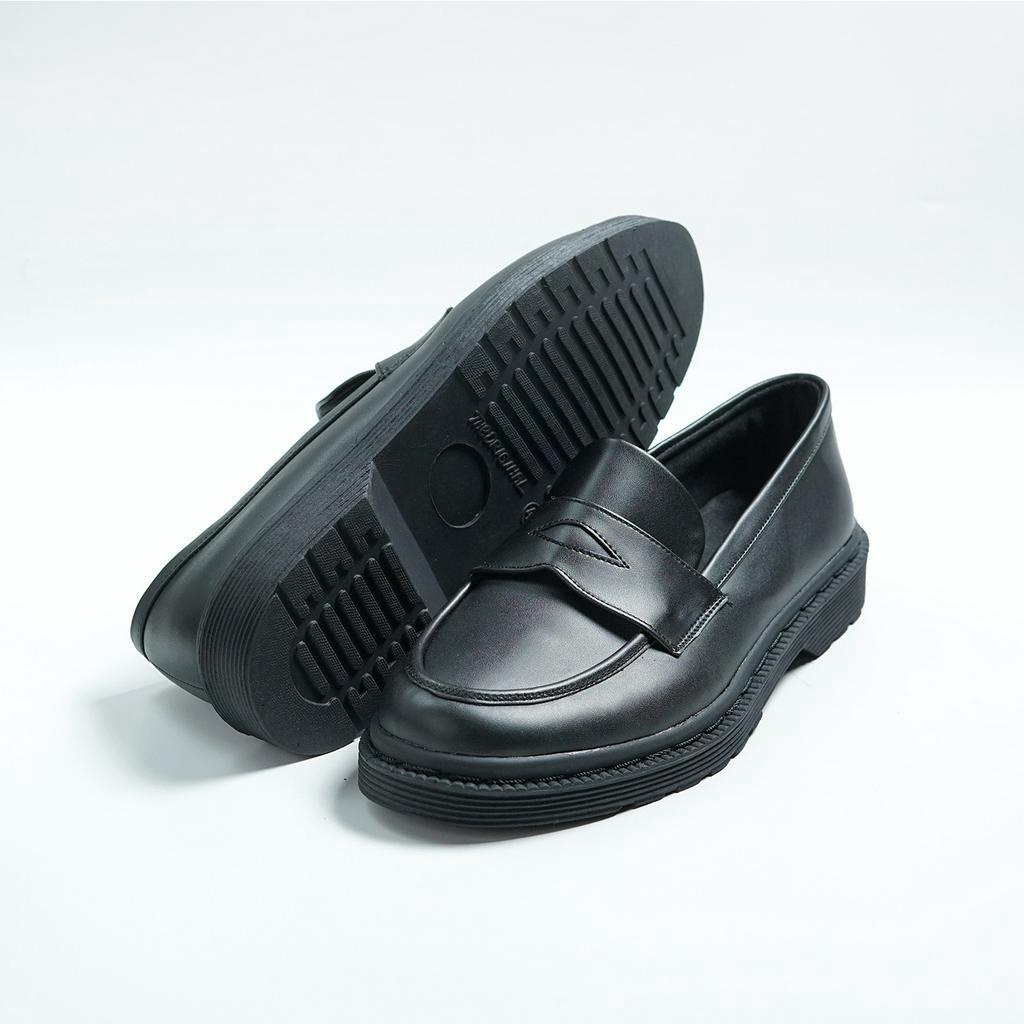 FLOYD BLACK |ManNeedMe x JACK| Sepatu Pantofel Pria Slip on Formal / Kantor / Pdh Loafers ORI