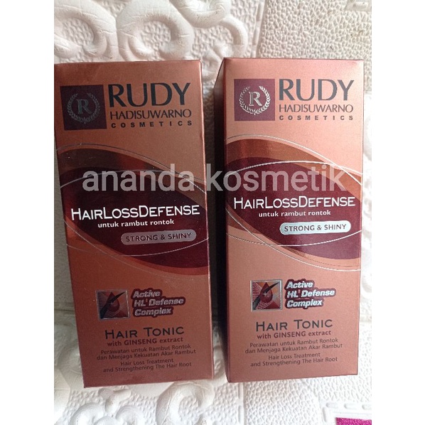 RUDY HADISUWARNO HAIR TONIC 200ML STRONG AND SHINY WITH GINGSENG EXTRACT - RUDI HAIR TONIC