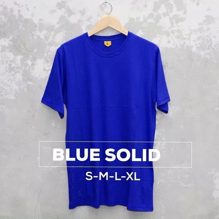  KAOS POLOS BIRU BENHUR Shopee Indonesia