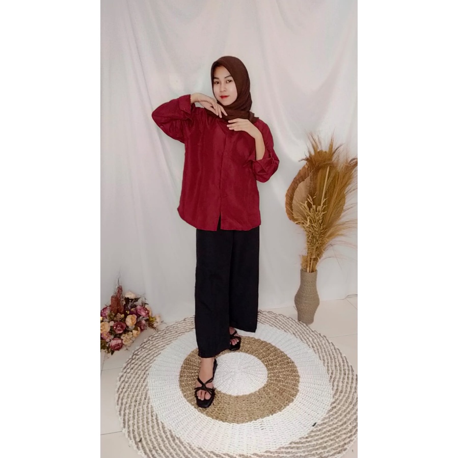 FR Fashion - Flowing Oversize / Kemeja Wanita - BN