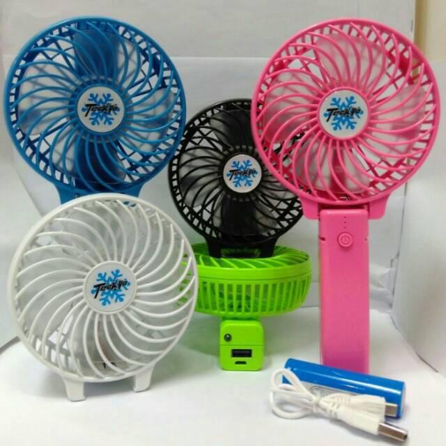 Kipas angin Genggam portable bisa Powerbank + Senter