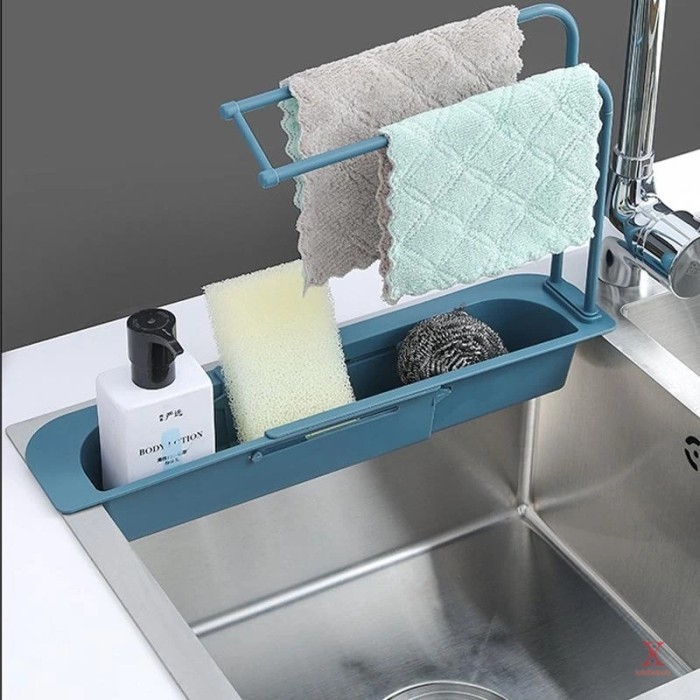 Rak sink adjuster lebih praktis &amp; hemat tempat