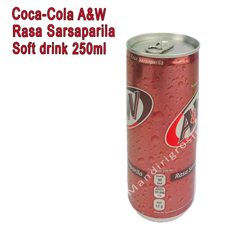 A&amp;W Coca-Cola * Rasa Sarsaparila * Soft drink * 250ml