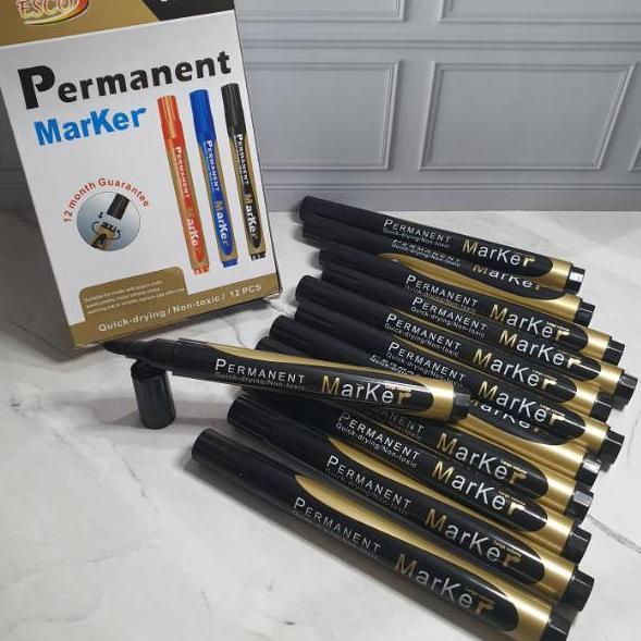 

TERBARU spidol permanen (1box=12pc)/permanent/spidol murah/marker permanent terbaik
