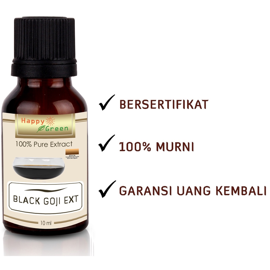Happy Green Black Goji Liquid Extract - 100% Murni Natural
