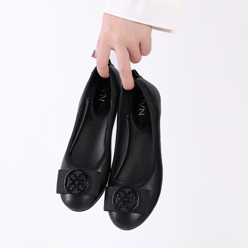 PVN Yara Sepatu Flats Hitam Wanita Balet Women Shoes 030