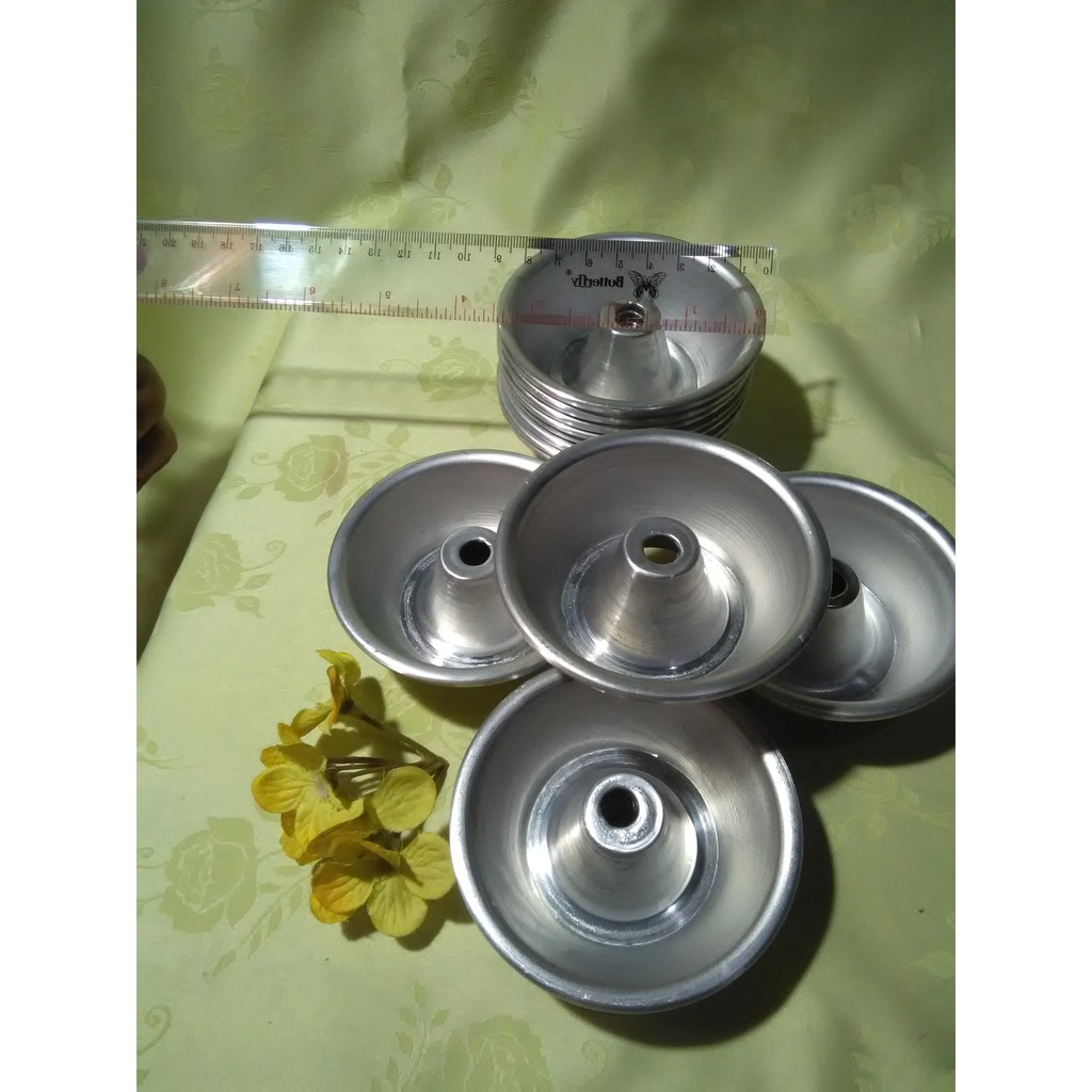 Alumunium Cetakan Kue Bolu Mini 8 cm x 3 cm (isi 12)
