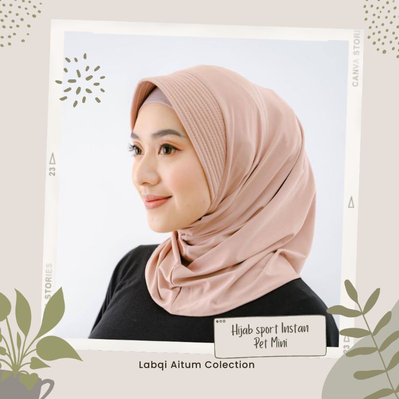 JILBAB SPORT JILBAB INSTAN SPORT PET BESAR UKURAN STANDAR BAHAN JERSEI