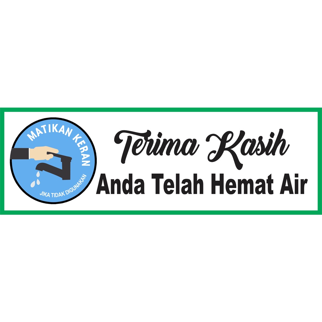 

Stiker Hemat AIR 30 x 10 cm ( anti air )