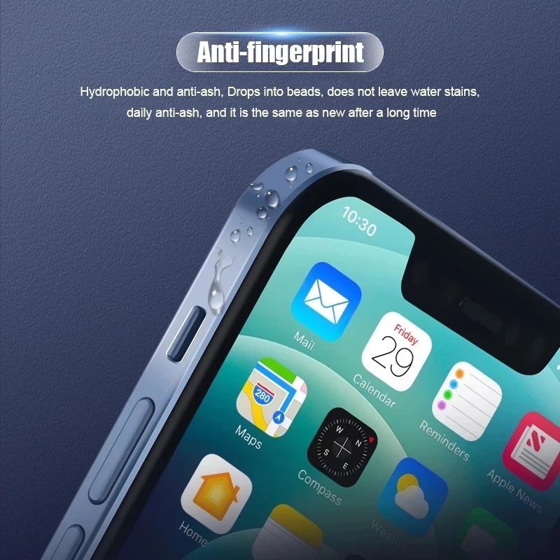 Set Pelindung Layar Hydrogel Matte Transparan Untuk Iphone 13 Pro Max Mini