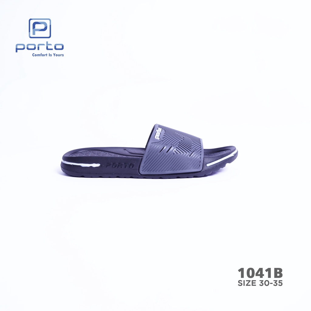 1041B - Porto Leveling Sandal Anak Laki Laki Selop Nyaman Casual Karet Terbaru Asli Porto