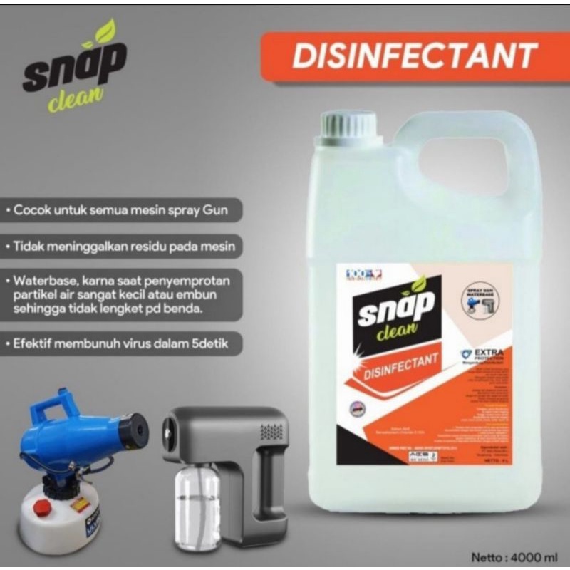 disinfektan nano spray gun 4L snap clean ojol