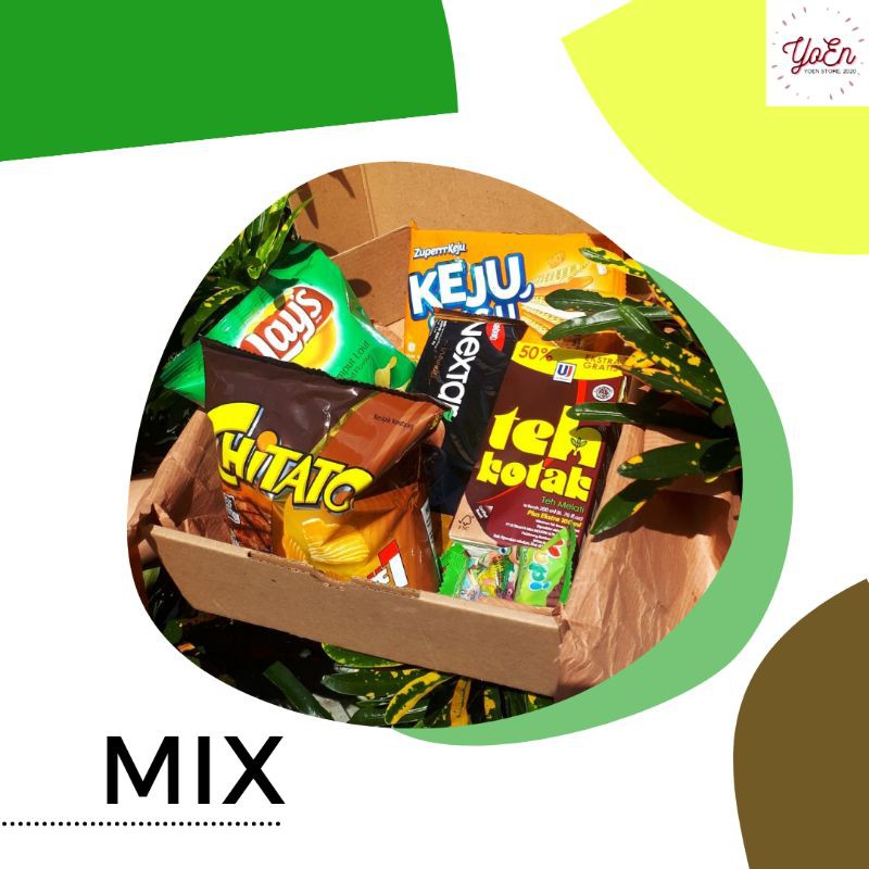 

[Varian: Mix] Snack box/Gift box untuk Kado Ulang Tahun dan Wisuda||YoEn Store