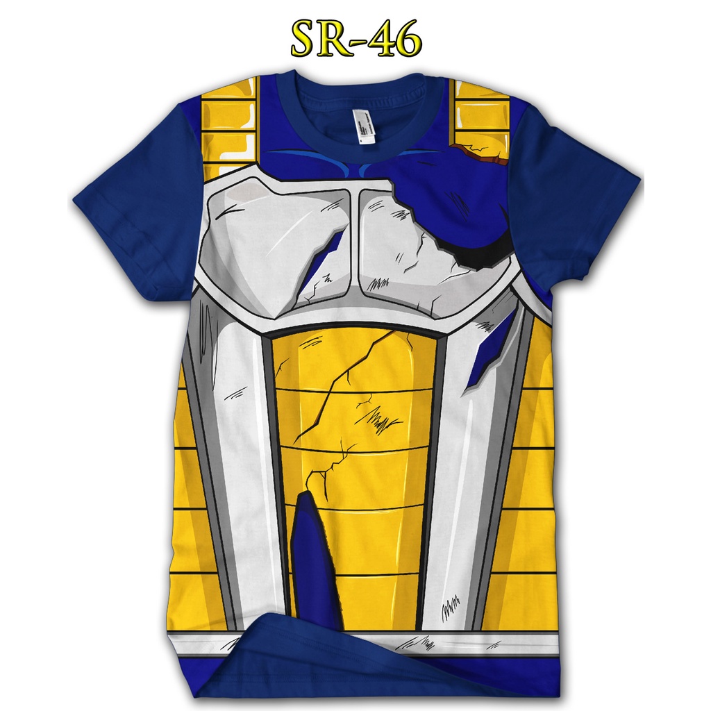 Baju Dragon Ball Vegeta Kaos Anak Dragon Ball 3D #SR-46