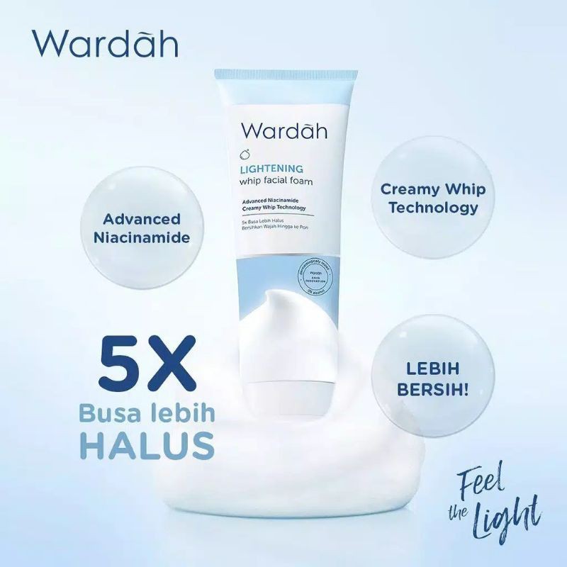 WARDAH LIGHTENING WHIP FACIAL FOAM 100 ml &amp; 50 ml