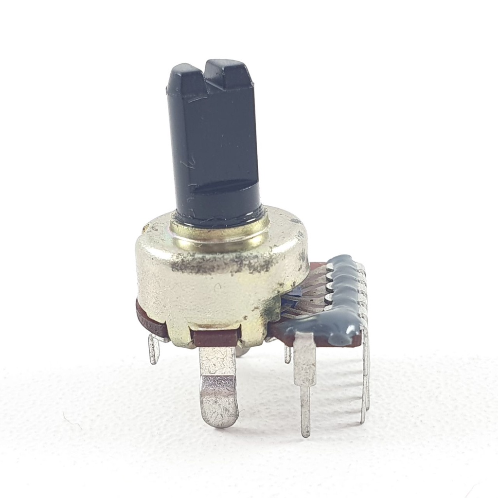 Potensio Mini 6 pin CT 50k Stereo Kaki 6+1 Tekuk Potentio Meter 503