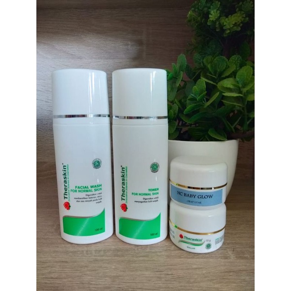 [THERASKIN] Paket Baby Glow / Untuk Kulit Normal Susah Putih