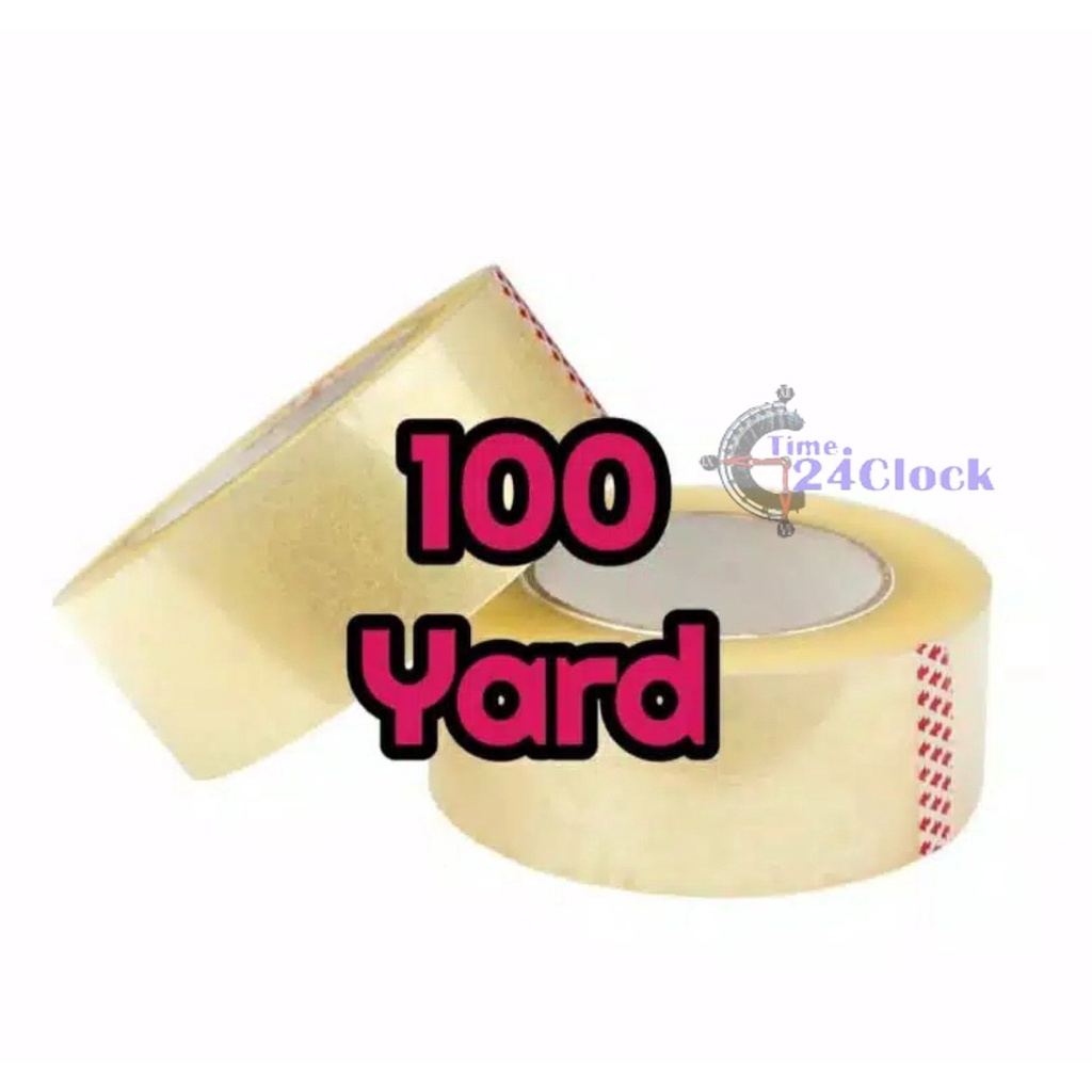 

Time-Lakban Bening 100 Yard FULL 45mm Lakban Berkualitas Selotip Isolasi Solatip Lakban Packing Termurah