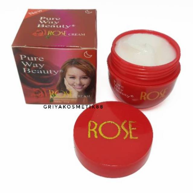 CREAM ROSE PURE WAY BEAUTY MALAM BPOM