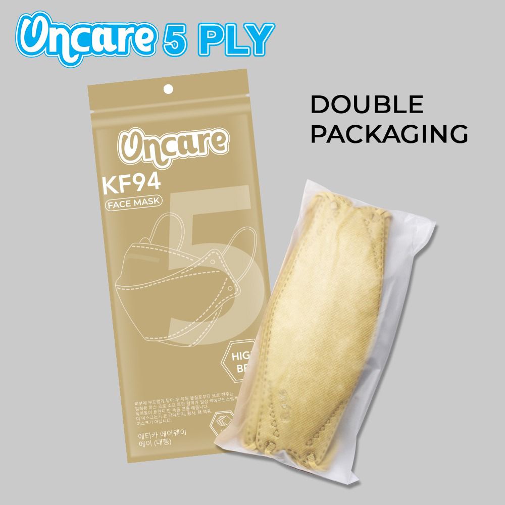 Masker KF94 5 ply Tebal  ONCARE WARNA PREMIUM Korea isi 10 pcs Disposable Mask