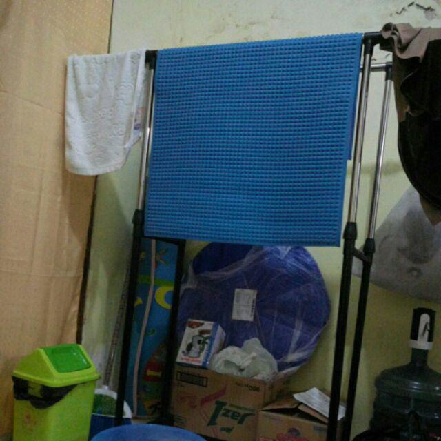 Single Rak Jemuran Laundry Beroda Multifungsi