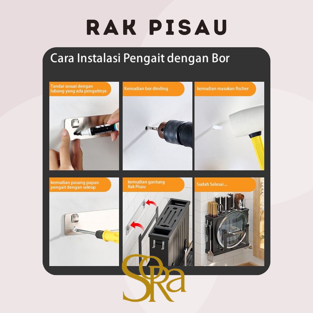 RAK PENYIMPAAN PERALATAN DAPUR / RAK PISAU / WADAH PENYIMPANAN PISAU