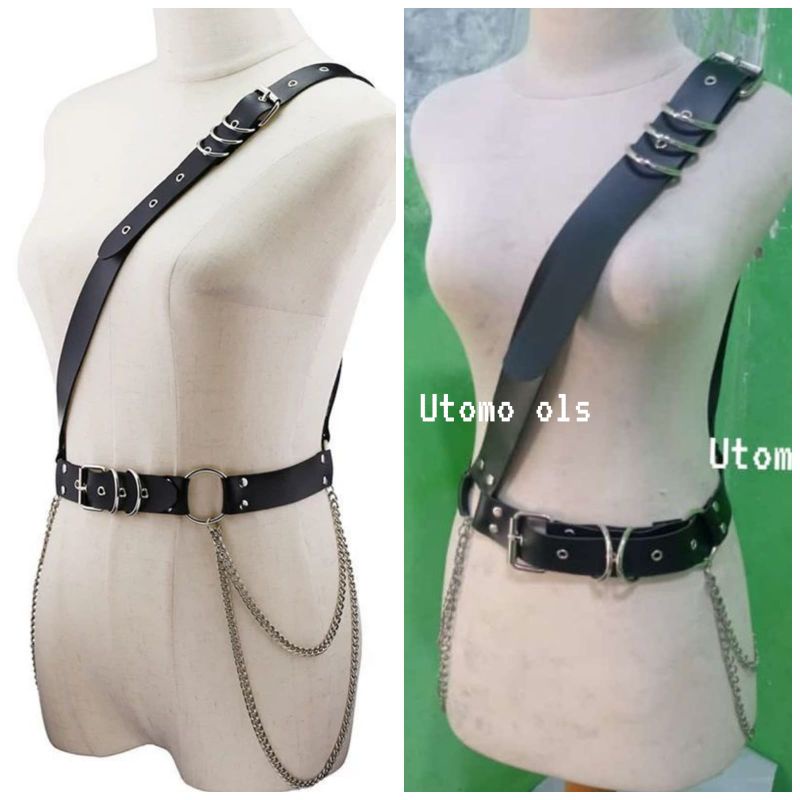 utomorumja Body Belt / Harness Fashion / Belt Punk Korea Style Grunge Gothic Preppy Style