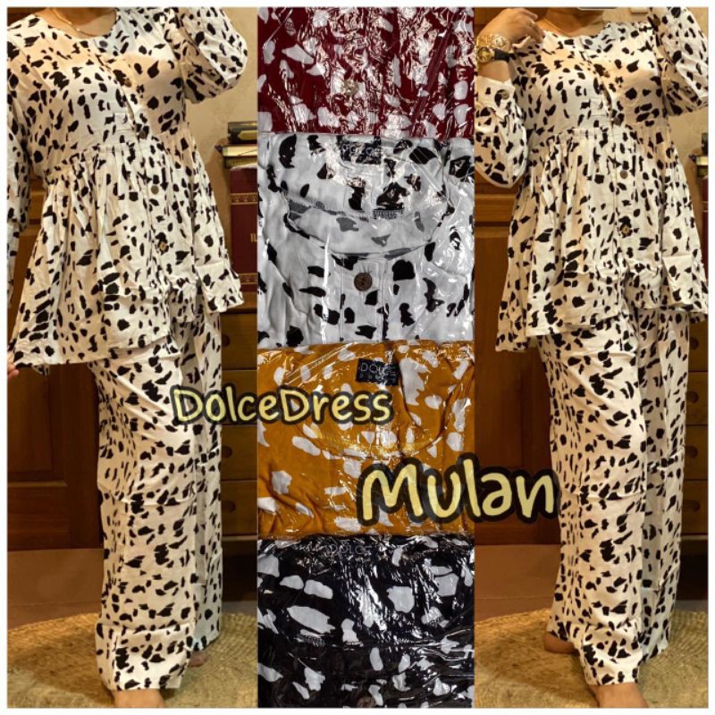 Daster Arab DOLCE MULAN Baju Setelan Kulot Rayon